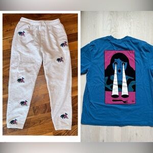 2 Items! By Parra Sweatpants and Tshirt
